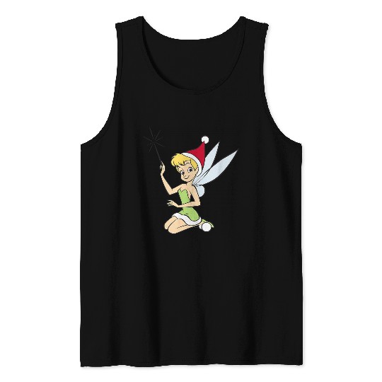 Disneyss Peter Pan Tinker Bell Christmas Fairy Santa Hat Tank Tops