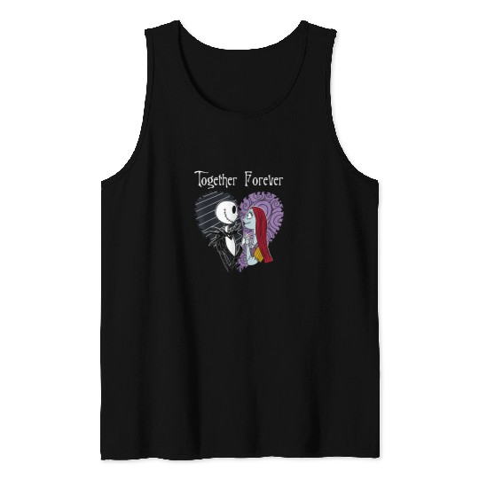 Disney The Nightmare Before Christmas Jack Sally Together Tank Tops
