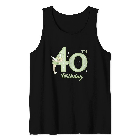 Disneyss Peter Pan 40th Birthday Tinkerbell Portrait Tank Tops