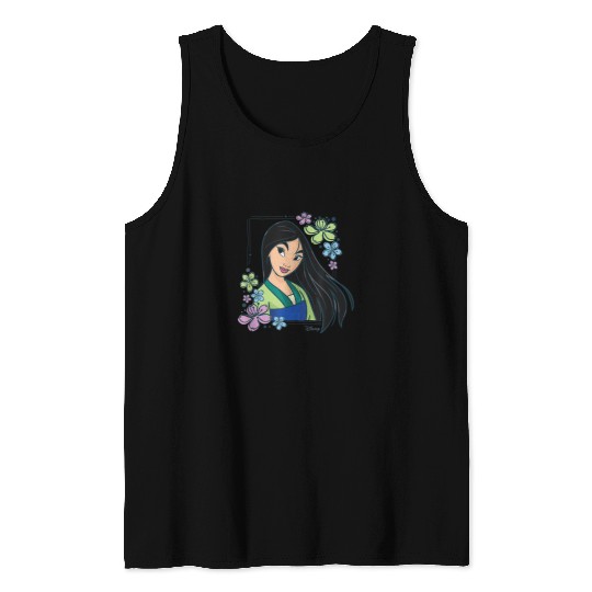Disney Princess Mulan Flowers Tank Tops