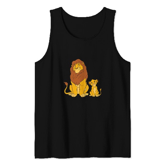 Disney The Lion King Young Simba and Mufasa Tank Tops