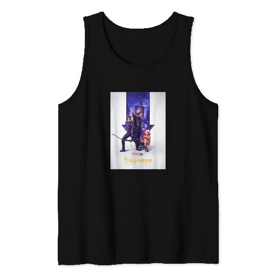 Marvels Hawkeye Disneyss Plus Trio Holiday Poster Tank Tops