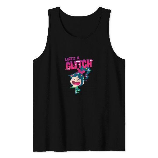 Disney Ralph Breaks the Internet Vanellope Glitch Tank Tops