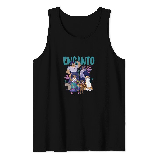Disney Encanto Group Shot Logo Tank Tops