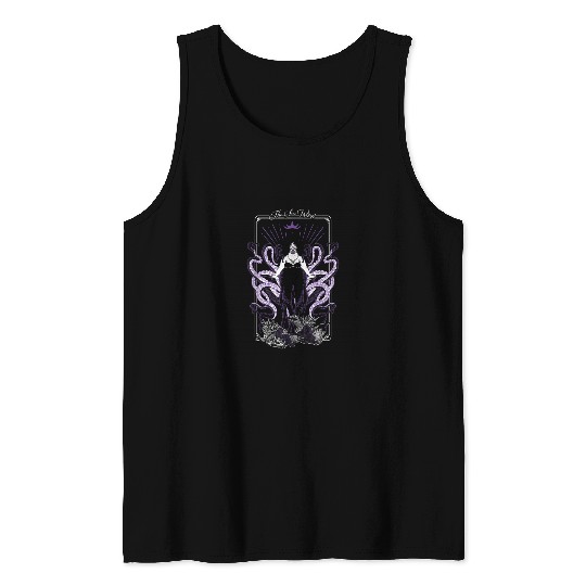Disney Ursula Tarot Card Poster Tank Tops