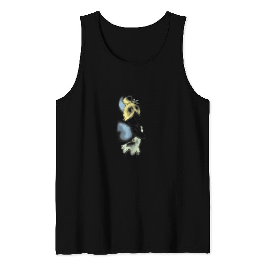 Disney Peter Pan Tinkerbell Airbrush Style Sketc Tank Tops