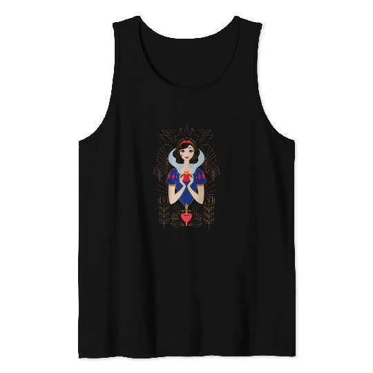 Disneyss Princess Snow White Modern Art Deco Style Tank Tops