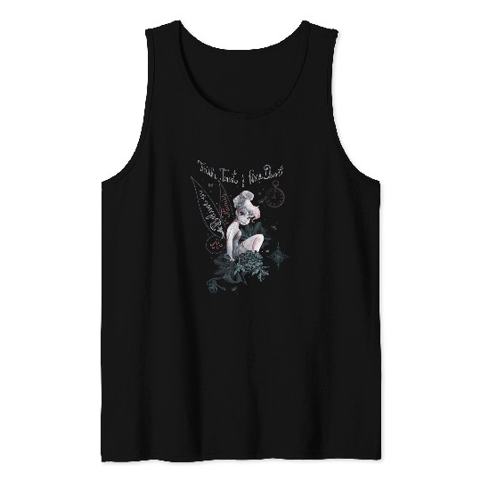 Disneyss Peter Pan Tinker Bell Believe Drawing Portrait Tank Tops