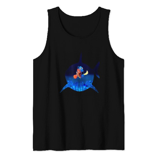 Disneyss Pixars Finding Nemo Marlin Dory Bruce Silhouette Tank Tops