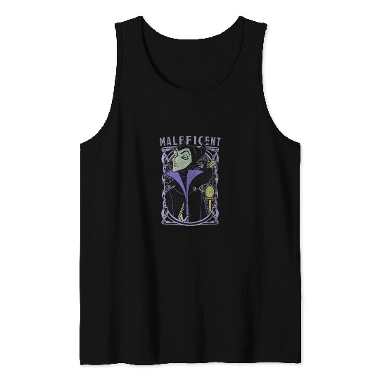 Disney Sleeping Beauty Maleficent Old School Pos Tank Tops
