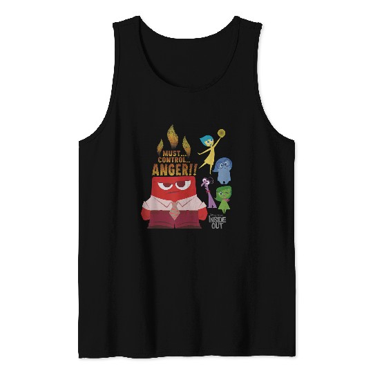 Disneyss Pixars Inside Out Must Control Anger Vintages Tank Tops