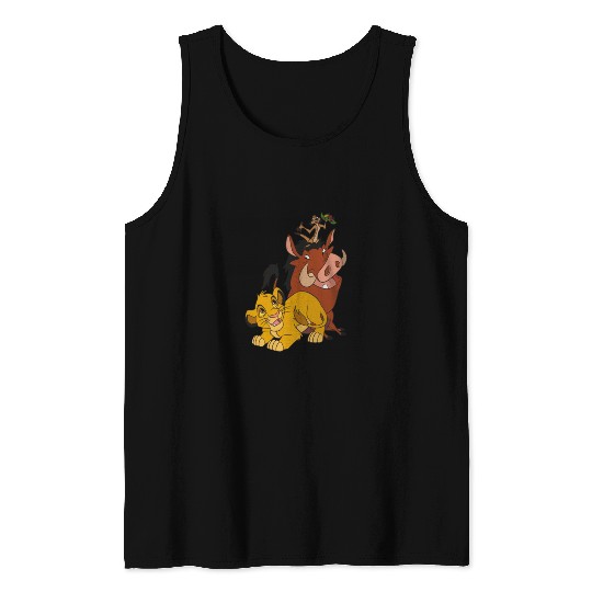 Disney The Lion King Young Simba Timon and Pumba Tank Tops