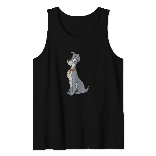 Disneyss Lady And The Tramp Simple Portrait Tank Tops