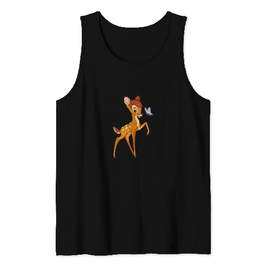 Disney Bambi Young Bambi Classic Cute Happy Pose Tank Tops