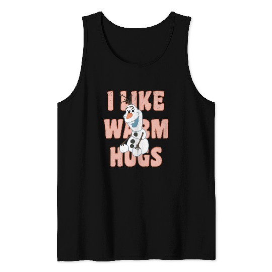 disney frozens Olaf I Likes Warm Hugs Sitting Pose Pullover Tank Tops