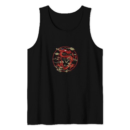Disney Mulan Mushu Inner Circle Graphic TShirt Tank Tops