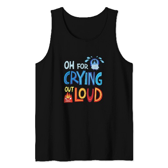 Disneyss Pixarss Inside Out 2 Sadness Anger Crying Out Loud Tank Tops