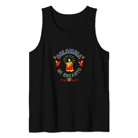 Disney Encanto Colombia Mi Encanto Candle Tank Tops