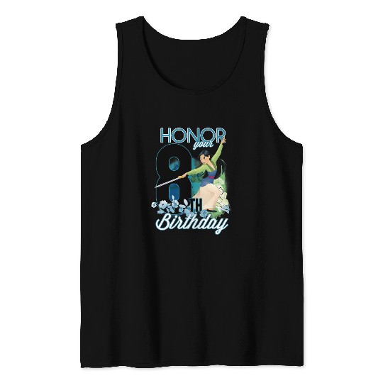 Disney Mulan Portrait Honor Your 8th Birthday Tank Tops