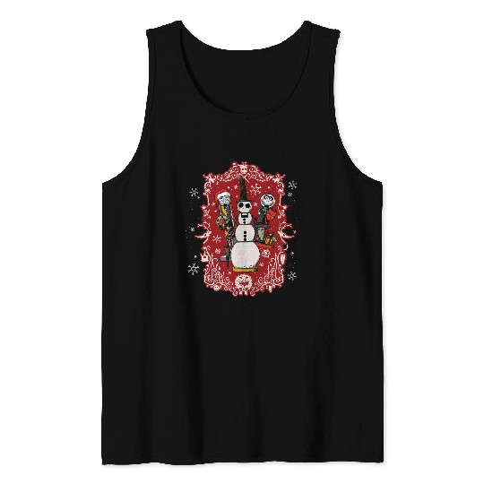 Disney Nightmare Before Christmas Jack Snowman Nutcracker Tank Tops