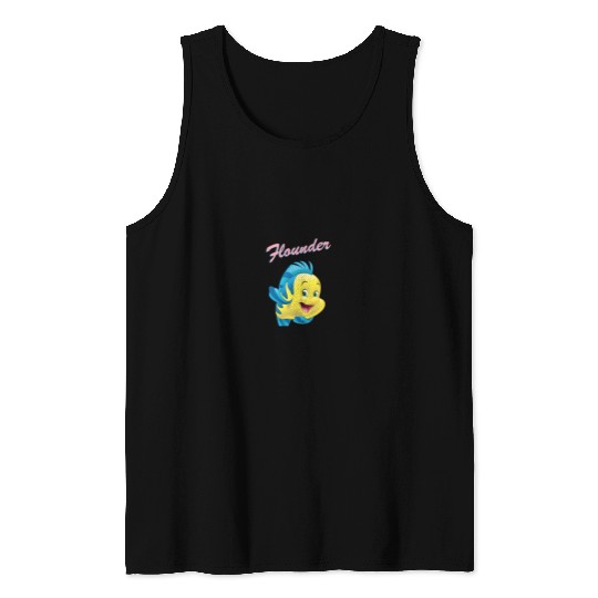 Disneyss The Little Mermaid Flounder Big Wave Tank Tops