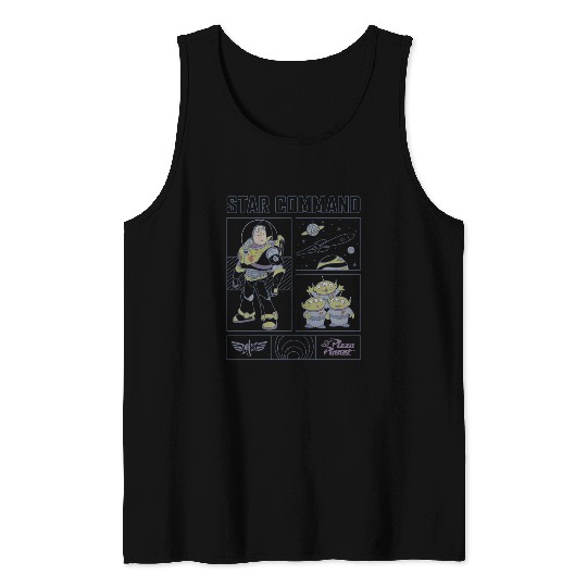 Disneyss Pixars Toy Story Buzz Lightyear Star Command Comic Tank Tops