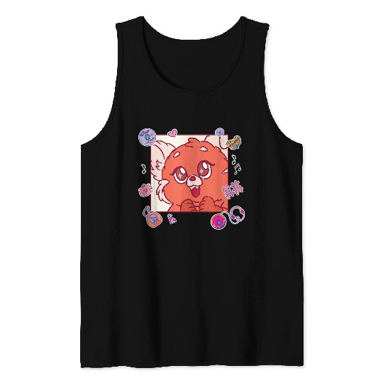 Disneyss And Pixarss Turning Red Fluffy Cute 90s Panda Mei Tank Tops