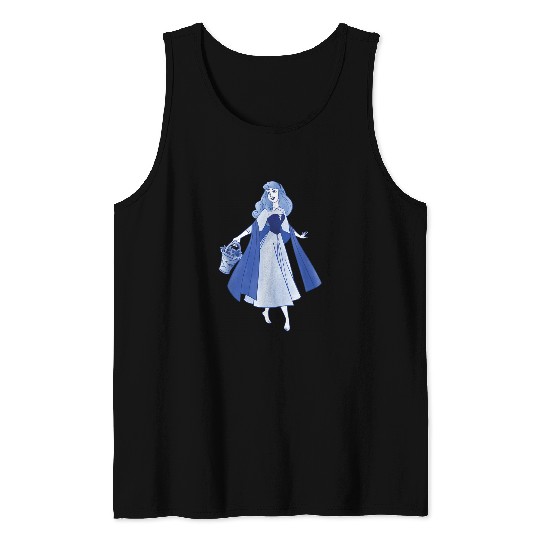 Disneyss Sleeping Beauty Briar Rose Blue Tank Tops