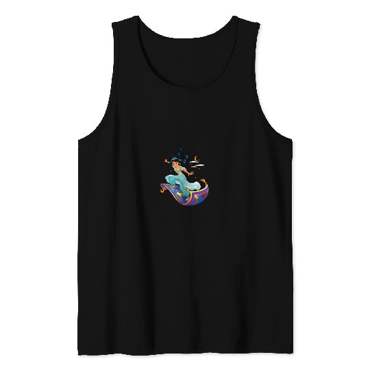 Disneyss Aladdin Princess Jasmine Magic Carpet Pose Tank Tops