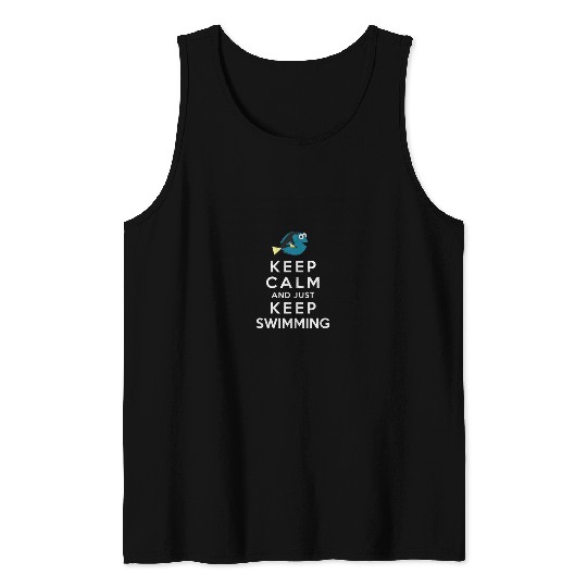 Disneyss Pixars Finding Dory Keep Calm And Just Keep Swimming Tank Tops