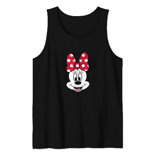 Disney Minnie Mouse Pretty Face Classic Logo T-S Tank Tops