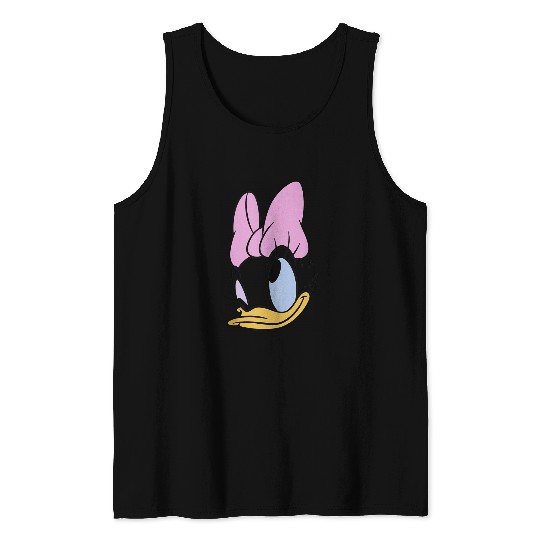 Disneyss Daisy Duck Big Faces Winking Bow Tank Tops