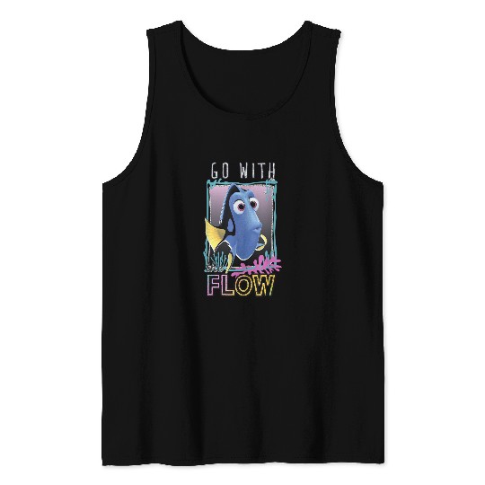 Disneyss Pixars Finding Dory Go With The Flow Glittery Frame Tank Tops