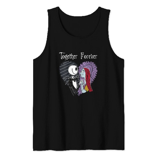 Disneyss The Nightmare Before Christmas Jack Sally Together Tank Tops