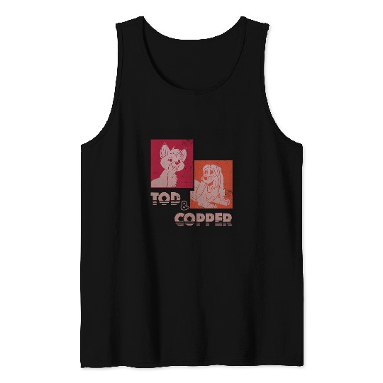 Disney The Fox and The Houndss Tod Copper Retro Tank Tops