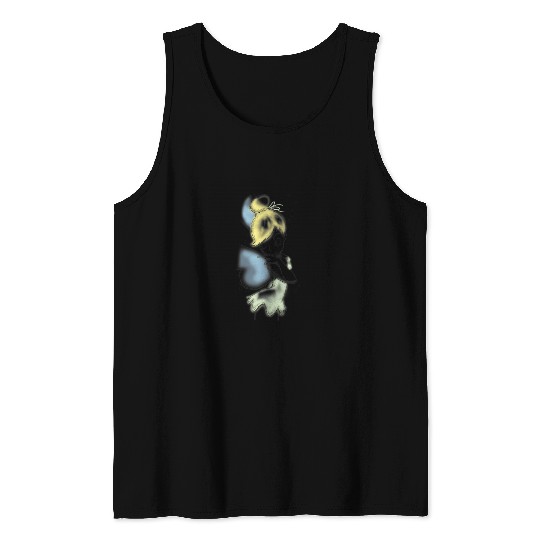 Disney Peter Pan Tinkerbell Airbrush Style Sketc Tank Tops
