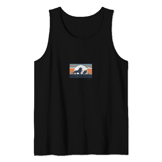 Disneyss Lion King Retro Hakuna Matata Trio Silhouette Tank Tops