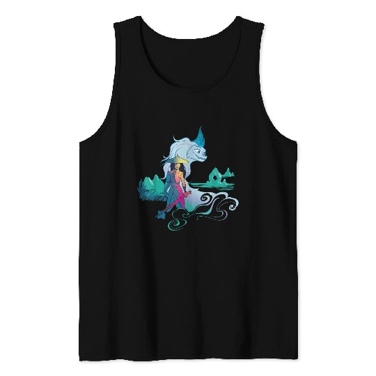 Disneyss Raya And The Last Dragon Watercolor Tank Tops
