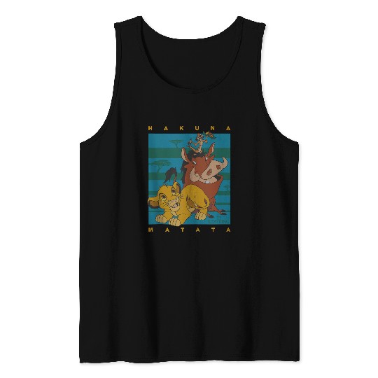 Disneyss The Lion King Hakuna Matata Squad Retro Tank Tops