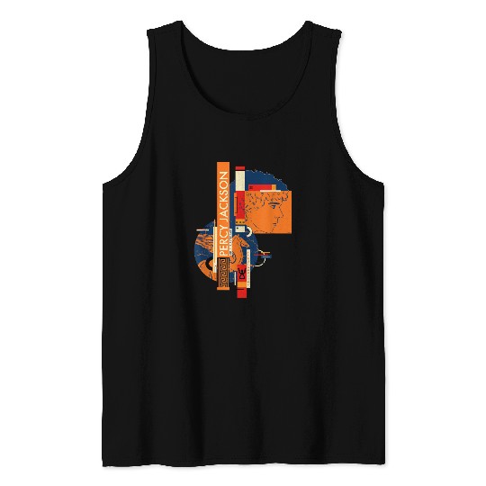 Disney Percy Jackson And Pegasus Greek Vase Style Tank Tops