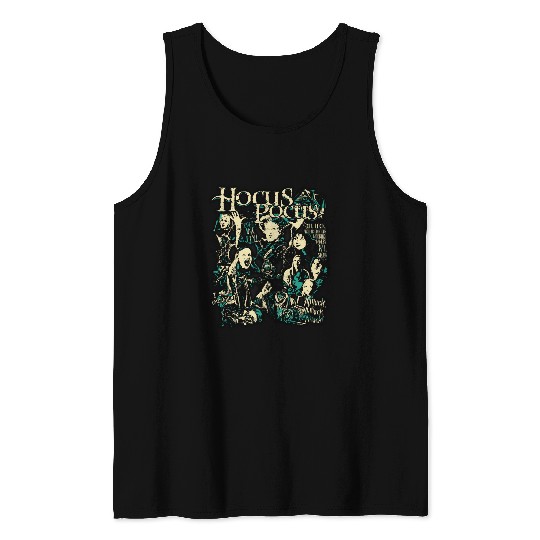 Retro Hocus Pocus  Tank Tops, Sanderson Sisters Disney Witches Tank Tops, Vintage Spooky Vibes Tank Tops