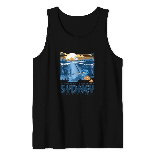 Disneyss Pixars Finding Nemo Sydney Australia Poster Tank Tops
