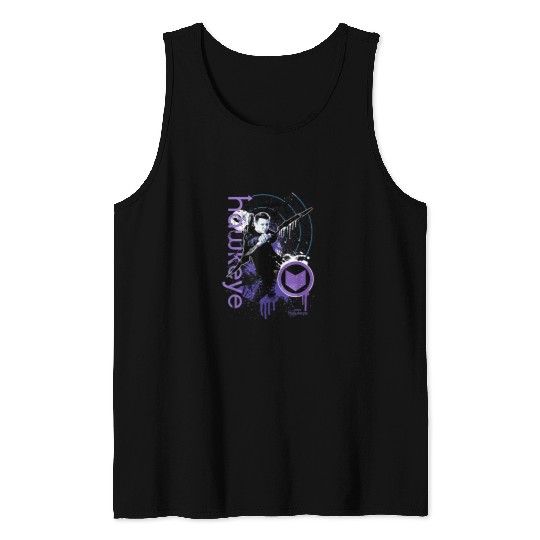 Marvel Hawkeye Disney Plus Target Paint Splatter Tank Tops