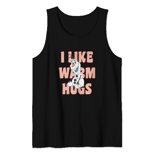 disney frozens Olaf I Likes Warm Hugs Sitting Pose Pullover Tank Tops