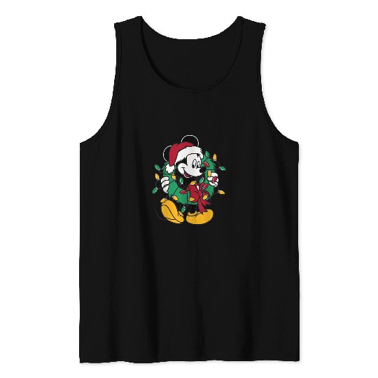 Disney Mickey Mouse Christmas Lights Tank Tops