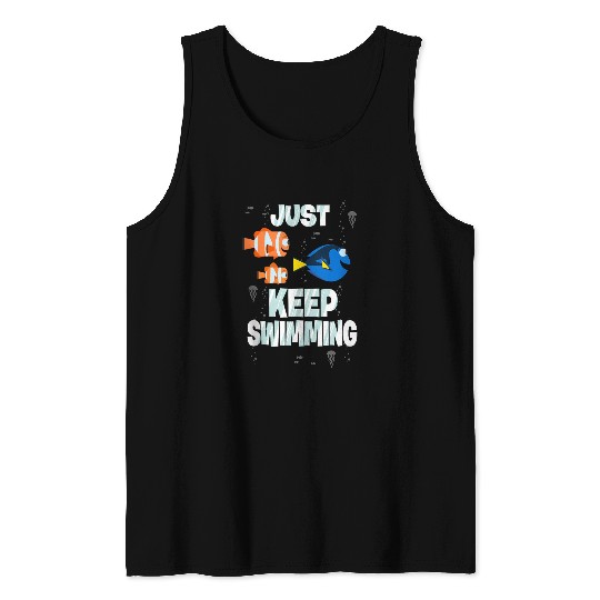 Disneyss Pixars Finding Dory Just Keep Swimming Tank Tops