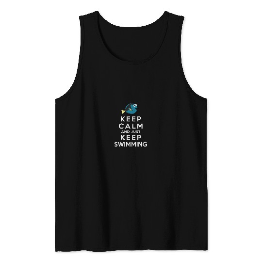 Disneyss Pixars Finding Dory Keep Calm And Just Keep Swimming Tank Tops