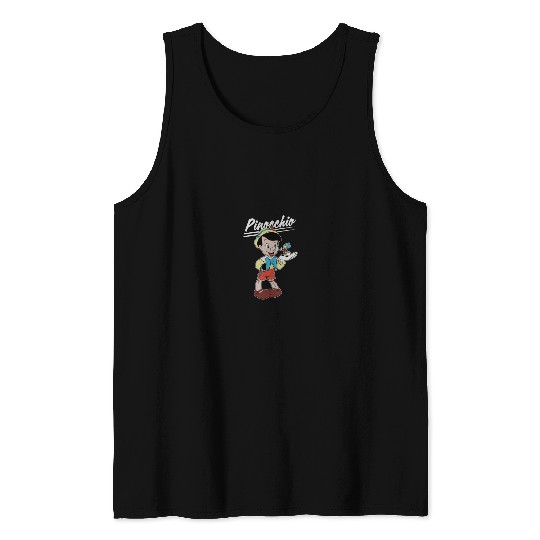 Disneyss Pinocchio And Jiminy Cricket Tank Tops