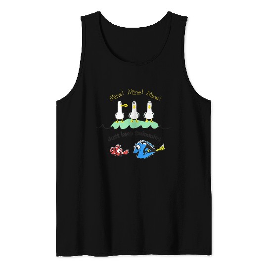 Disneyss Pixars Finding Nemo Dory Seagulls Just Keep Swimming Tank Tops