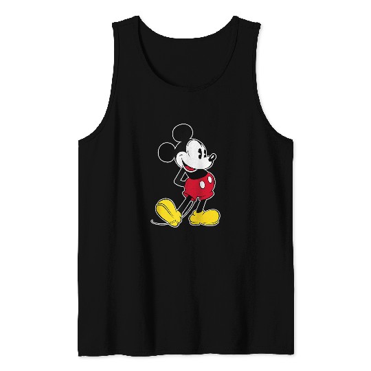 Disney Mickey Mouse Classic Pose Raglan Baseball Tee Tank Tops